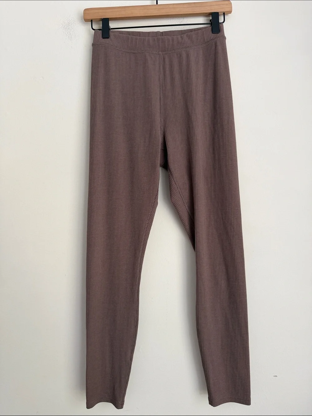 ALO Ribbed High Waist 7/8 Blissful Legging cocoa brown size M